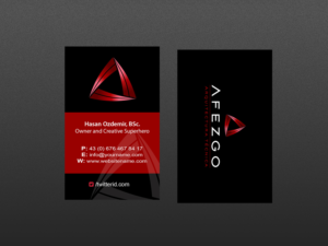 Business Card Design by Creations Box 2015 for AFEZGO | Design: #12366751