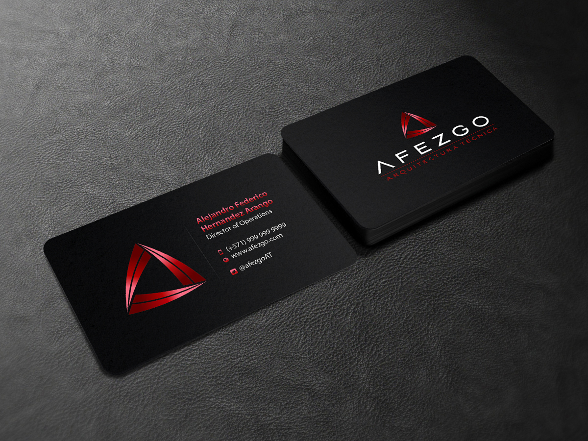 Business Card Design by Creations Box 2015 for AFEZGO | Design #12436981