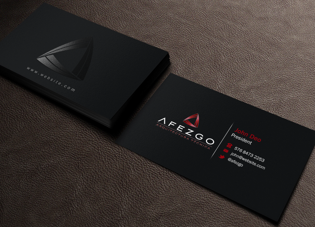 Business Card Design by Brand aid for AFEZGO | Design #12364425
