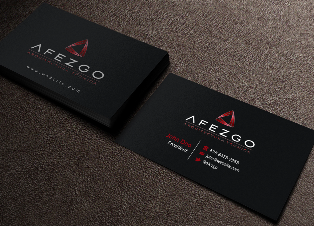Business Card Design by Brand aid for AFEZGO | Design #12364436