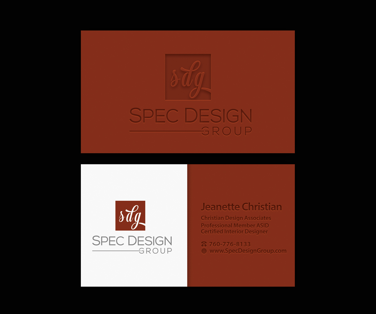 Business Card Design by Ethien for Spec Design Group | Design #12347605