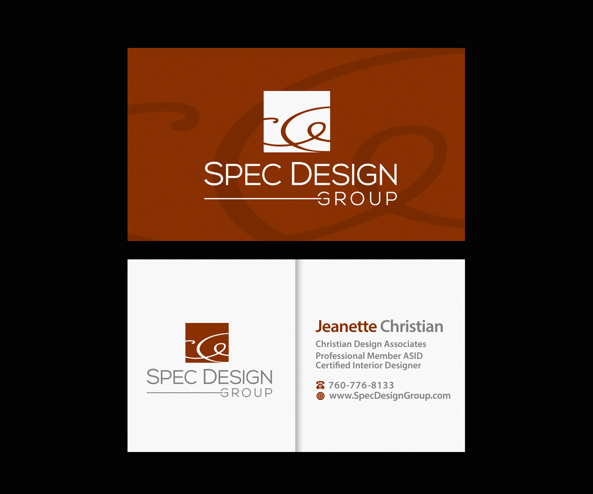 Business Card Design by Ethien for Spec Design Group | Design #12367932