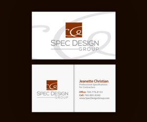 Business Card Design by Ethien for Spec Design Group | Design: #12393080