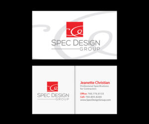 Business Card Design by Ethien for Spec Design Group | Design: #12393951