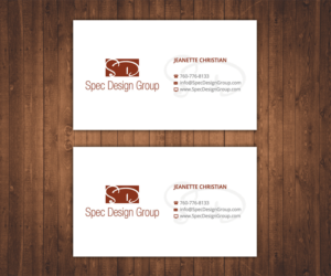 Business Card Design by Stylez Designz for Spec Design Group | Design: #12360780