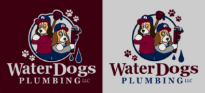 Logo Design by Asterios for Water Dogs Plumbing | Design #12391302