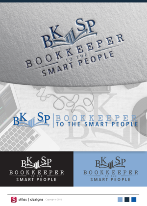 Bookkeeper to the Smart People | Logo Design by stiles1414