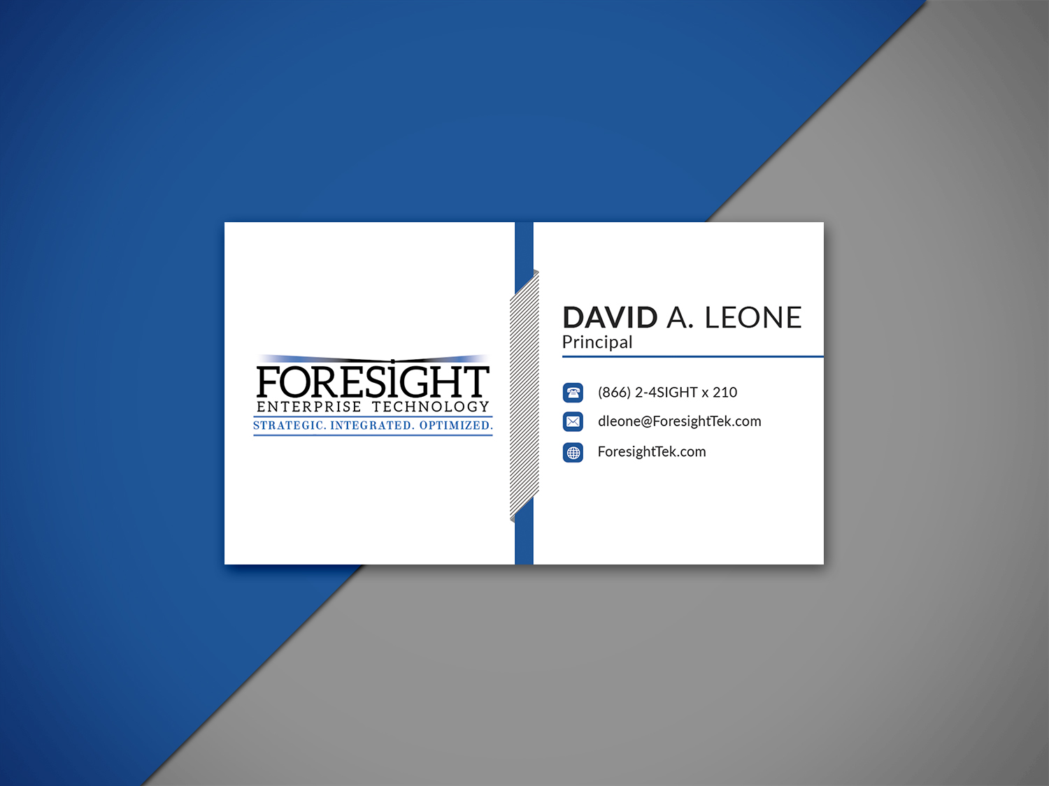 Business Card Design by isabel paoli for Foresight Enterprise Technology | Design #12350171