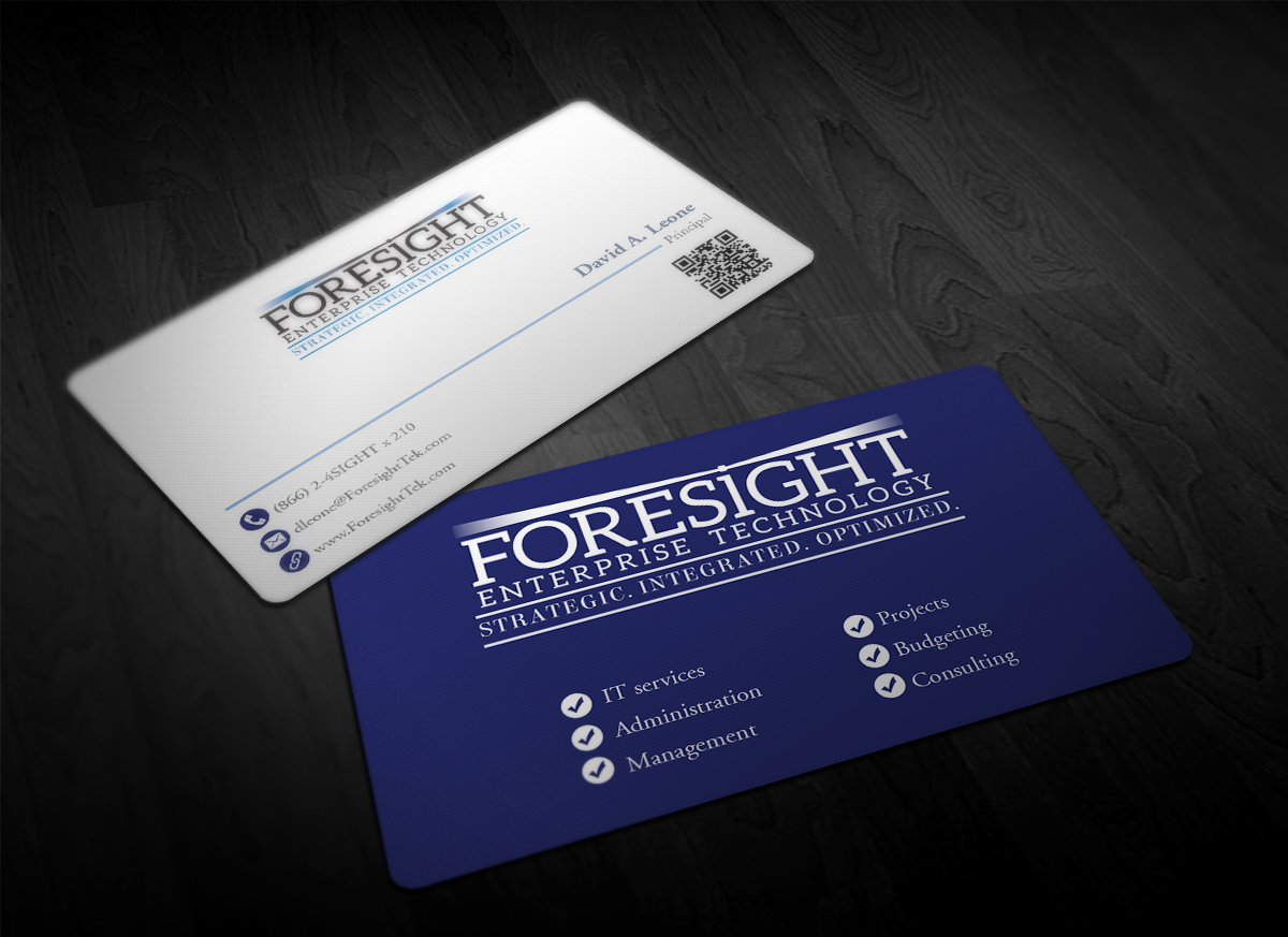 Business Card Design by Pointless Pixels India for Foresight Enterprise Technology | Design #12349591
