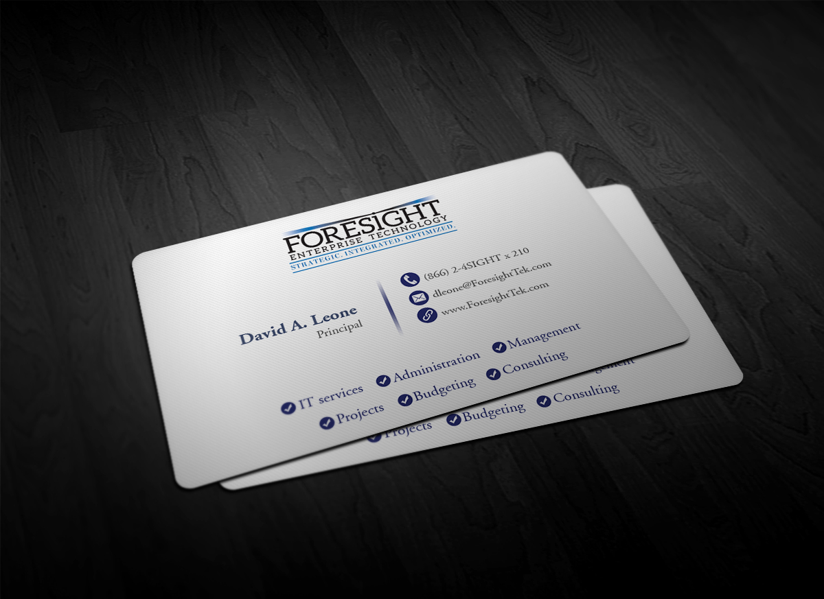 Business Card Design by Pointless Pixels India for Foresight Enterprise Technology | Design #12349923