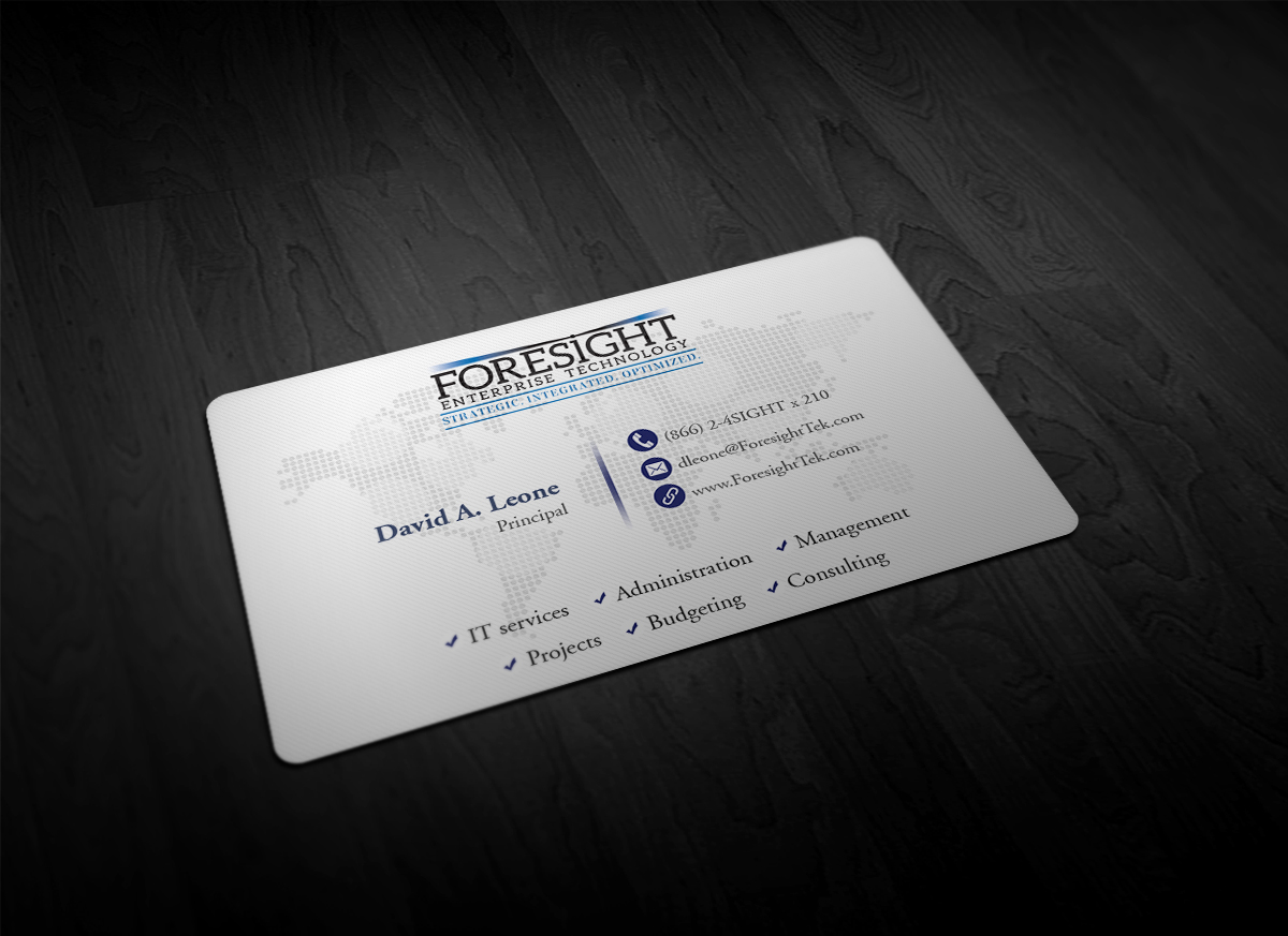 Business Card Design by Pointless Pixels India for Foresight Enterprise Technology | Design #12349938