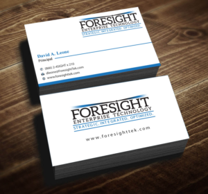 Business Card Design by Infinitive Technology for Foresight Enterprise Technology | Design: #12366824