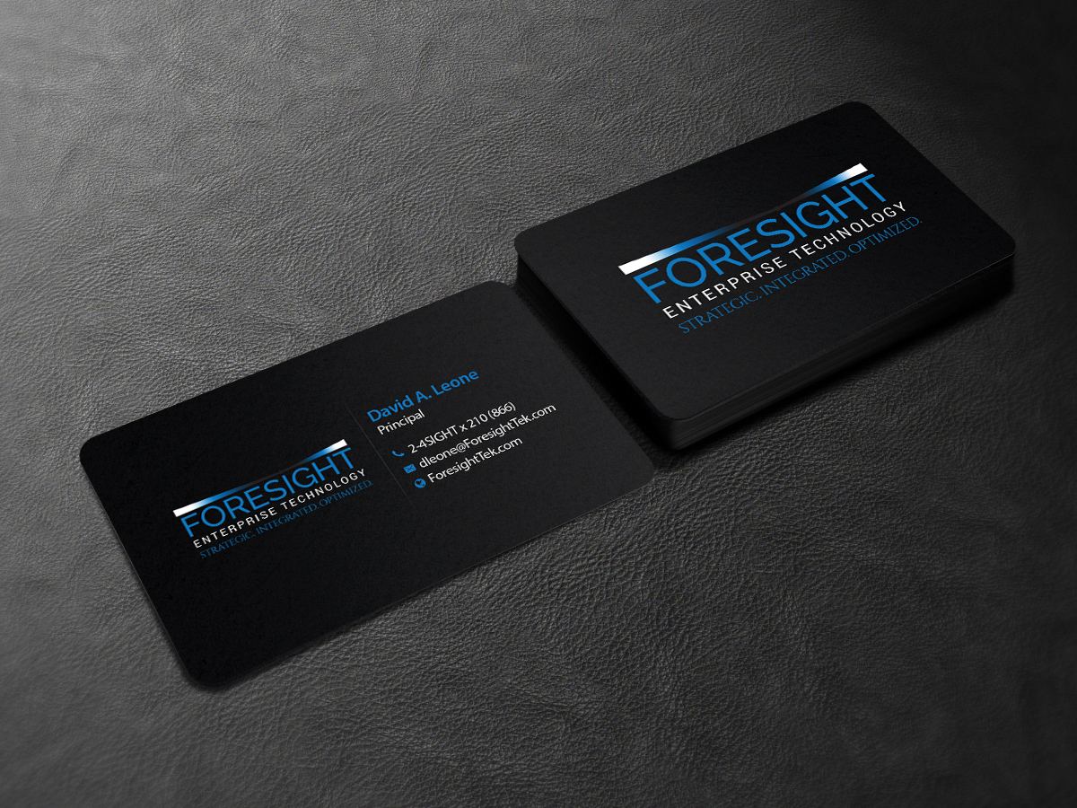 Business Card Design by Creations Box 2015 for Foresight Enterprise Technology | Design #12354806