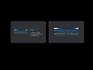 Business Card Design by Creations Box 2015 for Foresight Enterprise Technology | Design: #12354807