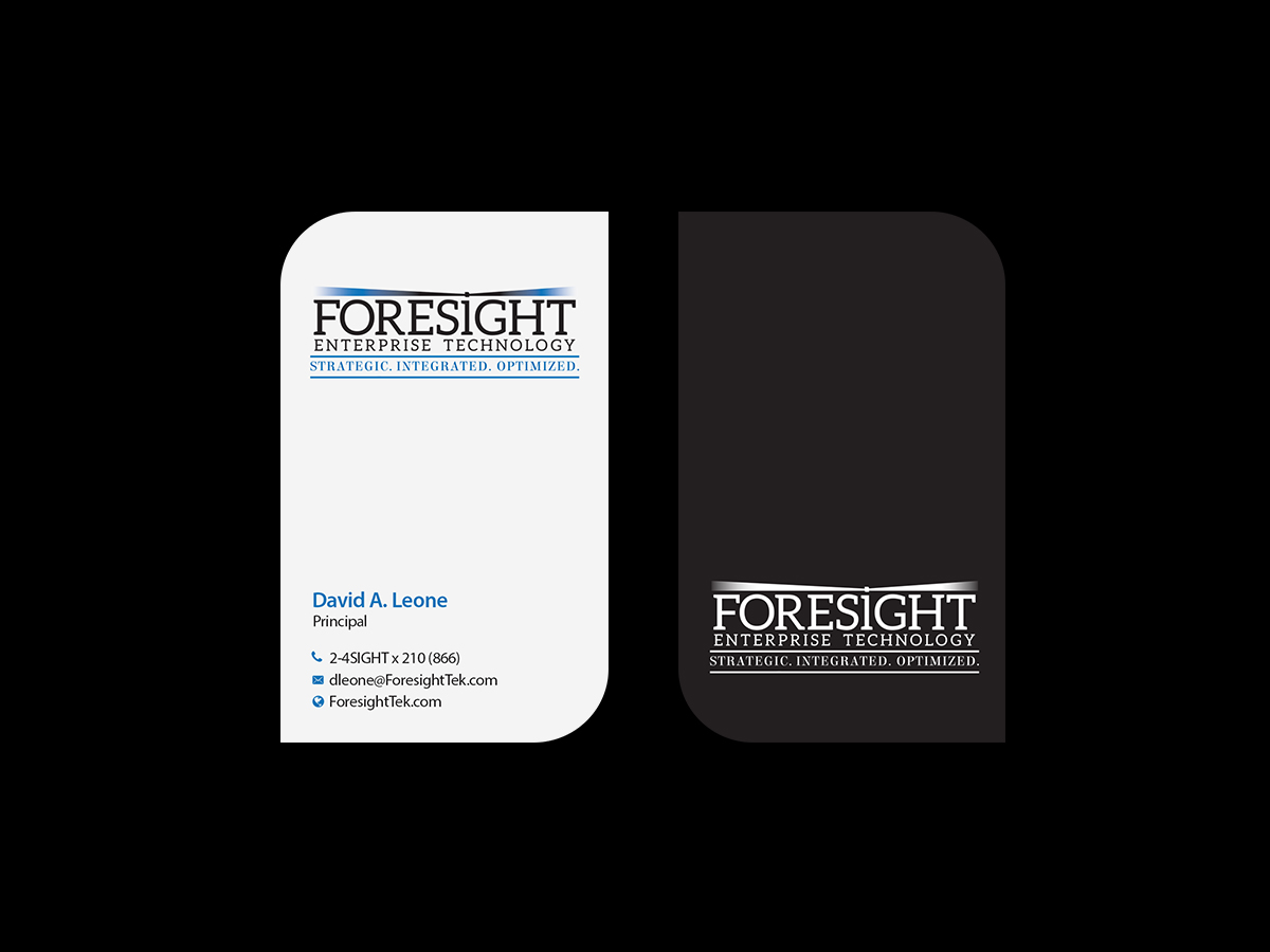 Business Card Design by Creations Box 2015 for Foresight Enterprise Technology | Design #12354809