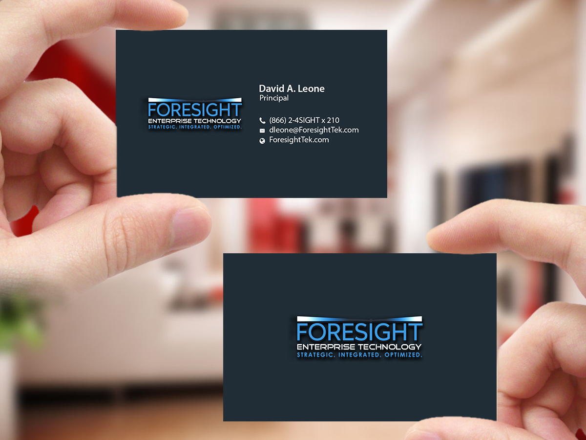 Business Card Design by Creations Box 2015 for Foresight Enterprise Technology | Design #12354829