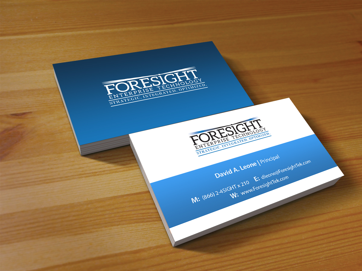 Business Card Design by Creations Box 2015 for Foresight Enterprise Technology | Design #12354831