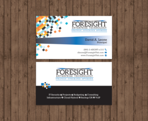 Business Card Design by chandrayaan.creative for Foresight Enterprise Technology | Design: #12408603