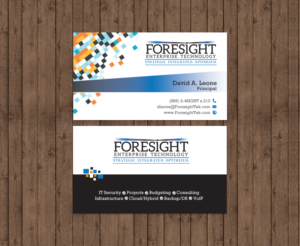 Business Card Design by chandrayaan.creative for Foresight Enterprise Technology | Design: #12408618
