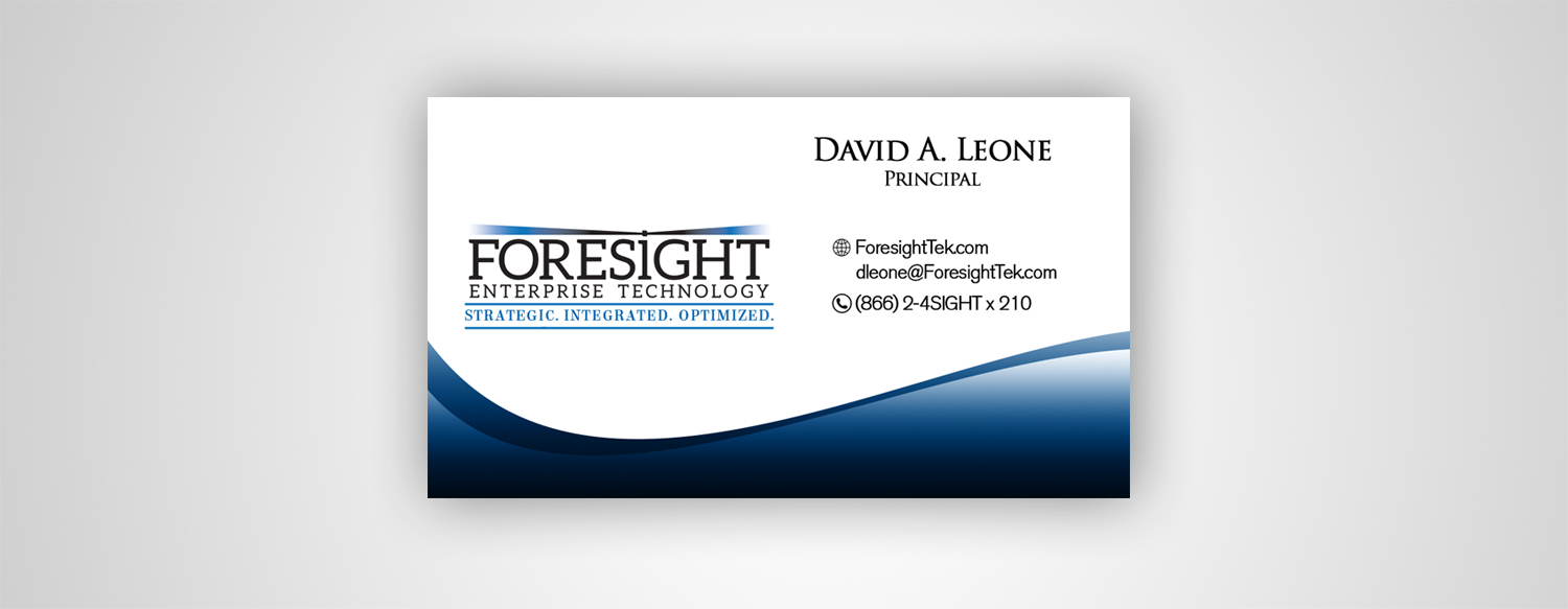 Business Card Design by Black Machine Grafx for Foresight Enterprise Technology | Design #12347710