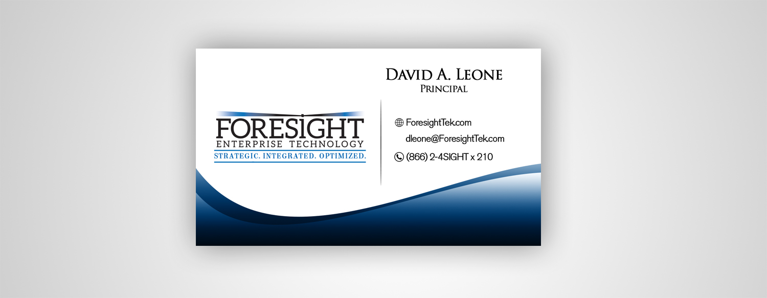 Visitenkarten-Design von Black Machine Grafx für Foresight Enterprise Technology | Design #12347751