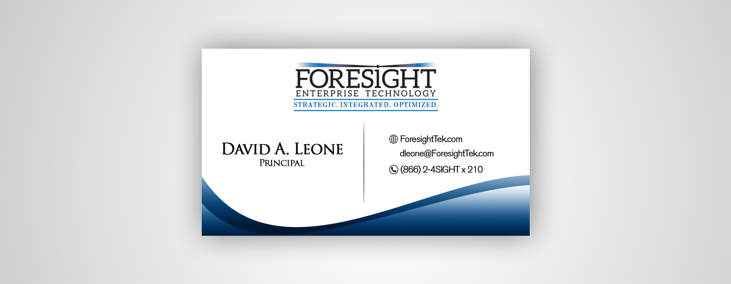Business Card Design by Black Machine Grafx for Foresight Enterprise Technology | Design #12386920
