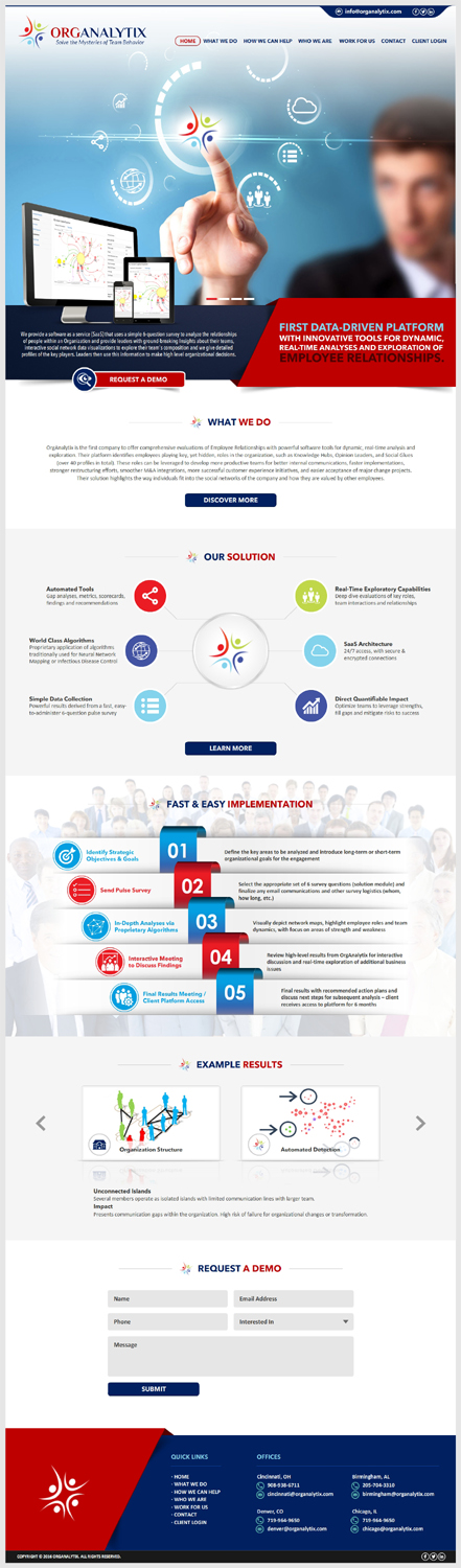 Diseño Web por -Marc- para OrgAnalytix | Diseño #12555339