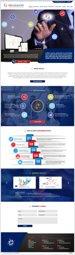 Web Design by -Marc- for OrgAnalytix | Design: #12555815