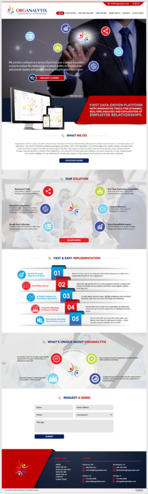 Web Design by -Marc- for OrgAnalytix | Design: #12556892