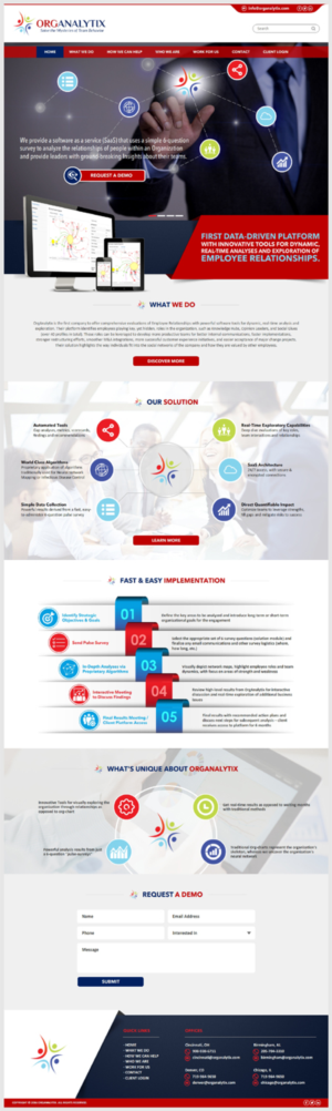 Web Design by -Marc- for OrgAnalytix | Design: #12557072