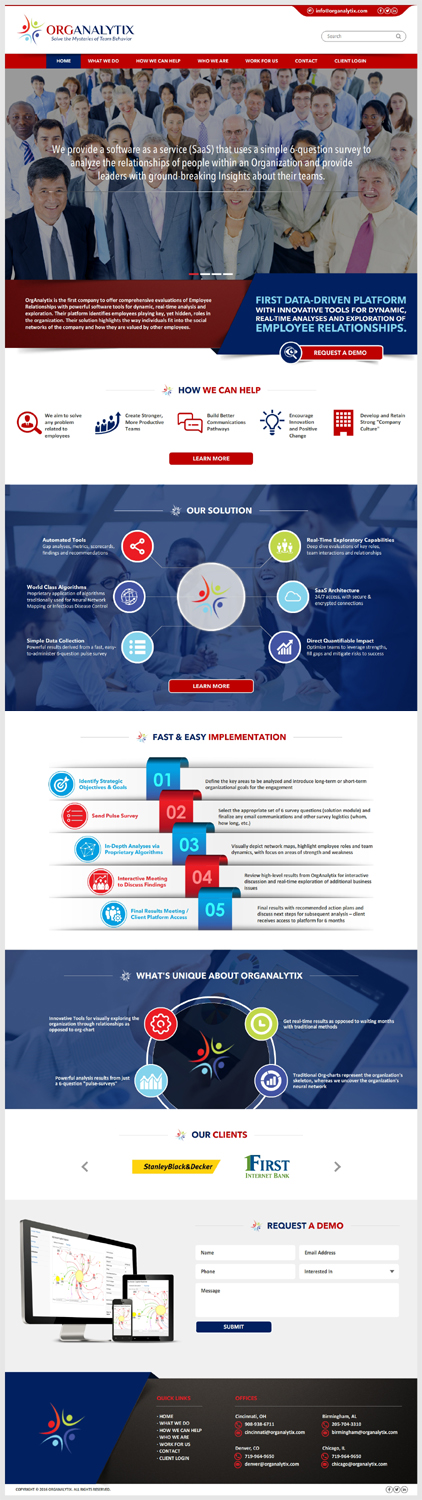 Diseño Web por -Marc- para OrgAnalytix | Diseño #12557560