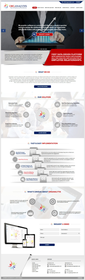 Web Design by -Marc- for OrgAnalytix | Design: #12634608