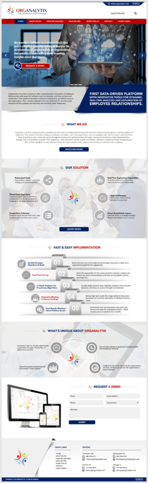 Web Design by -Marc- for OrgAnalytix | Design: #12634787