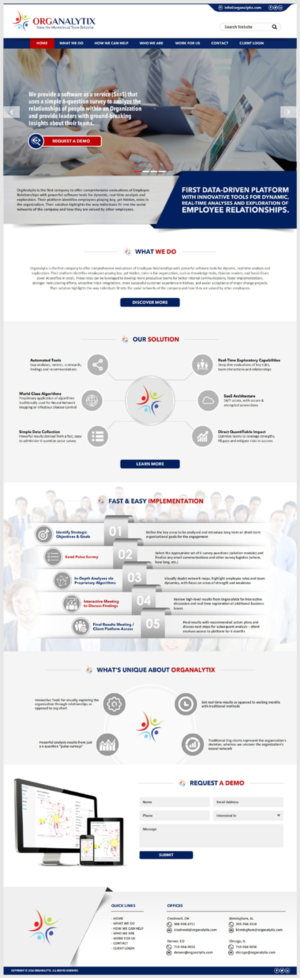Web Design by -Marc- for OrgAnalytix | Design: #12634927