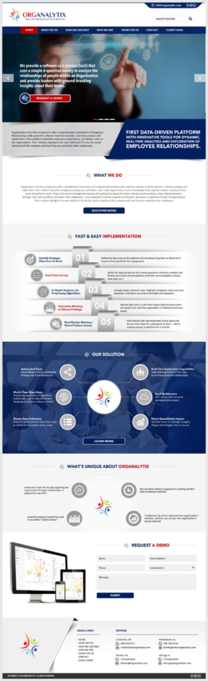 Web Design by -Marc- for OrgAnalytix | Design: #12635161