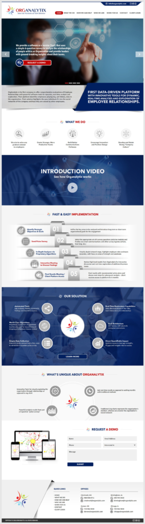 Web Design by -Marc- for OrgAnalytix | Design: #12665362