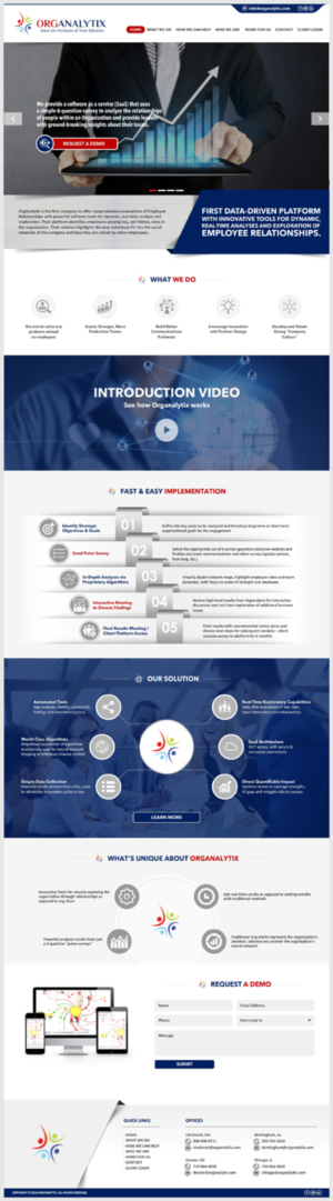 Web Design by -Marc- for OrgAnalytix | Design: #12670266