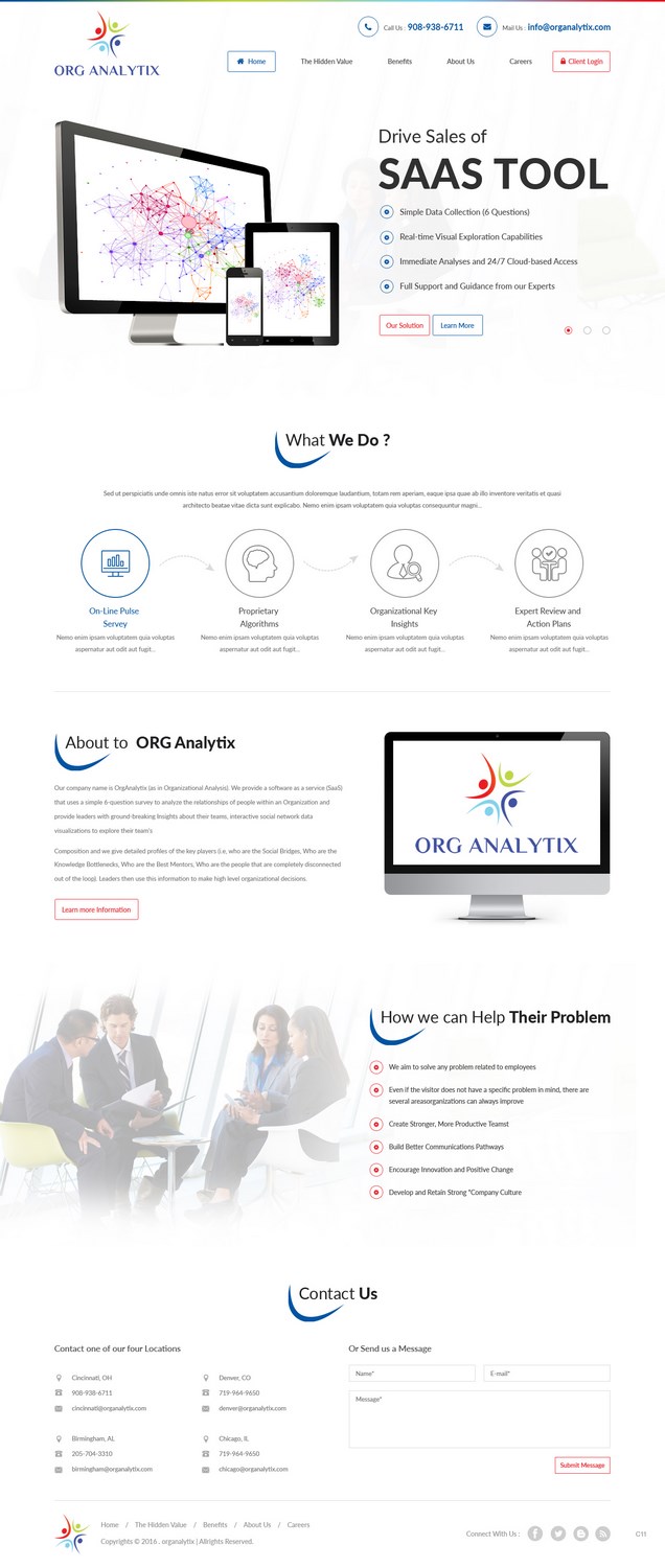 Web Design by pb for OrgAnalytix | Design #12545593