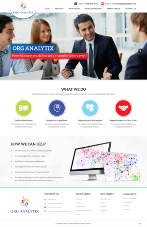 Web Design by pb for OrgAnalytix | Design: #12545595