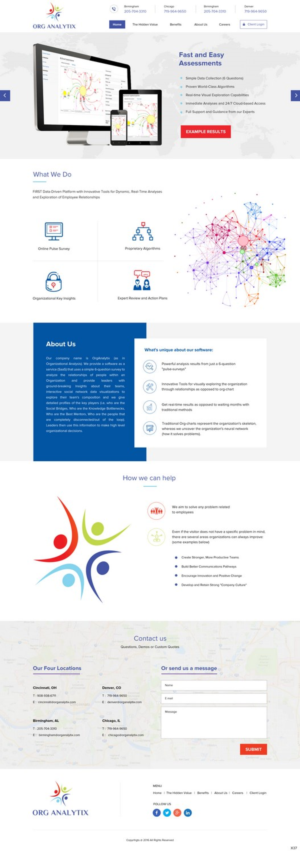 Web Design by pb for OrgAnalytix | Design: #12545596