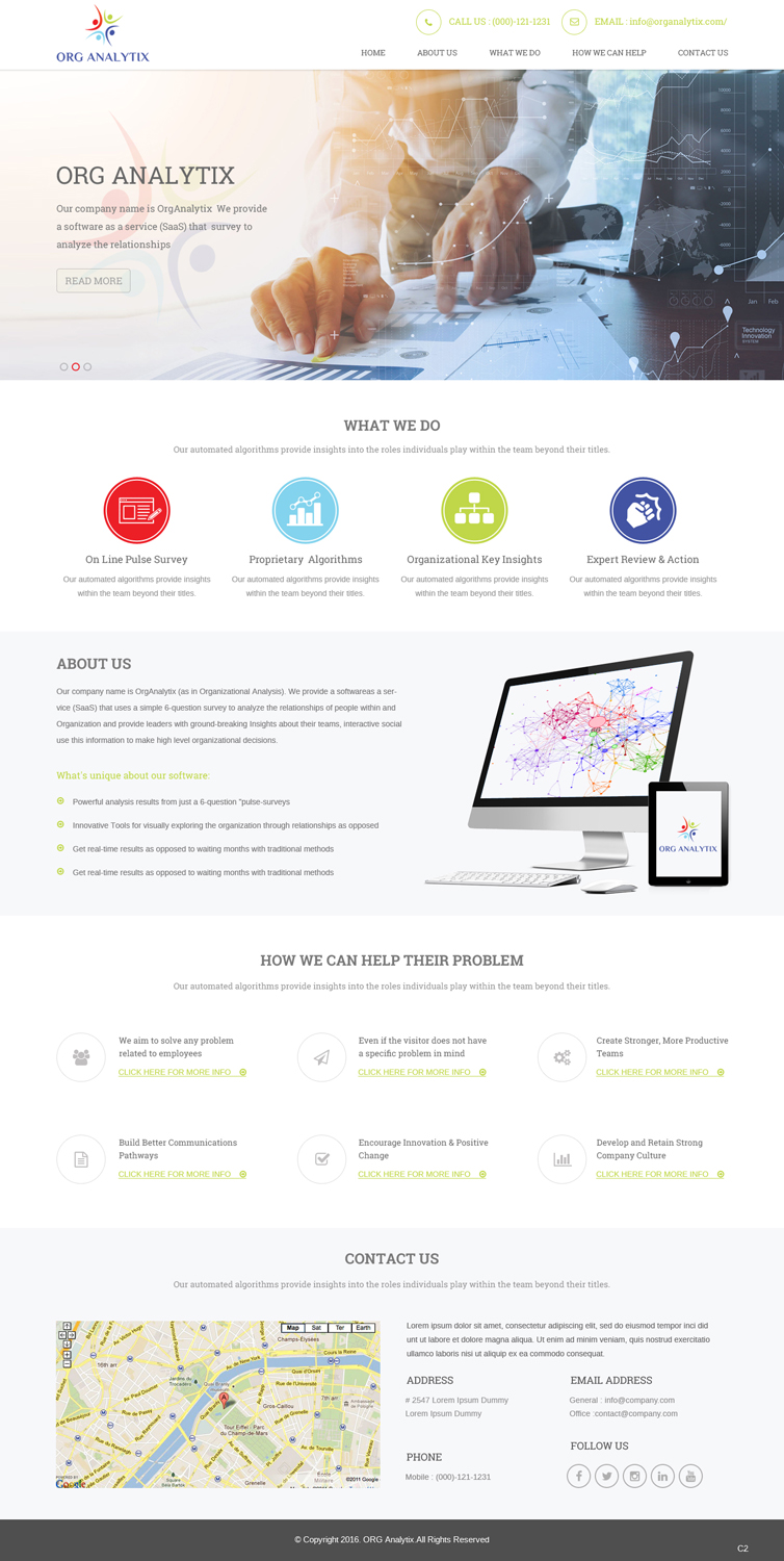 Web Design by pb for OrgAnalytix | Design #12545603