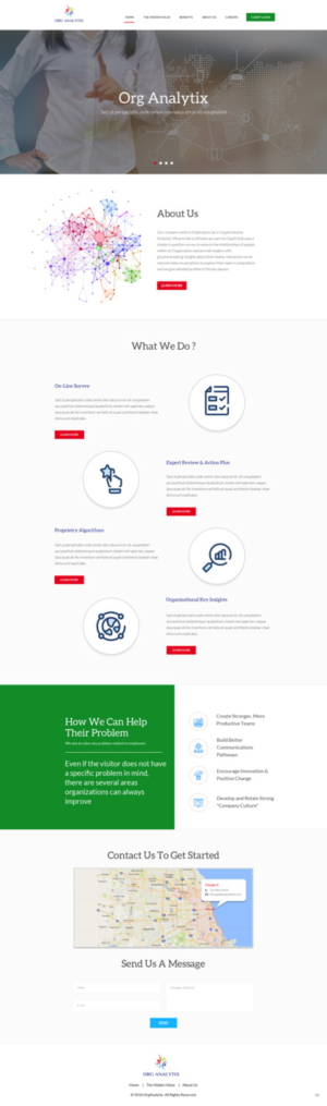 Web Design by pb for OrgAnalytix | Design: #12545610