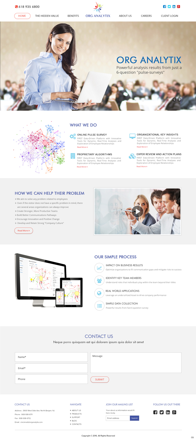 Web Design by pb for OrgAnalytix | Design #12546053