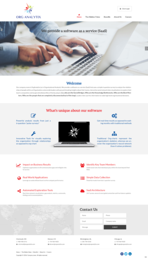 Web Design by pb for OrgAnalytix | Design: #12546054
