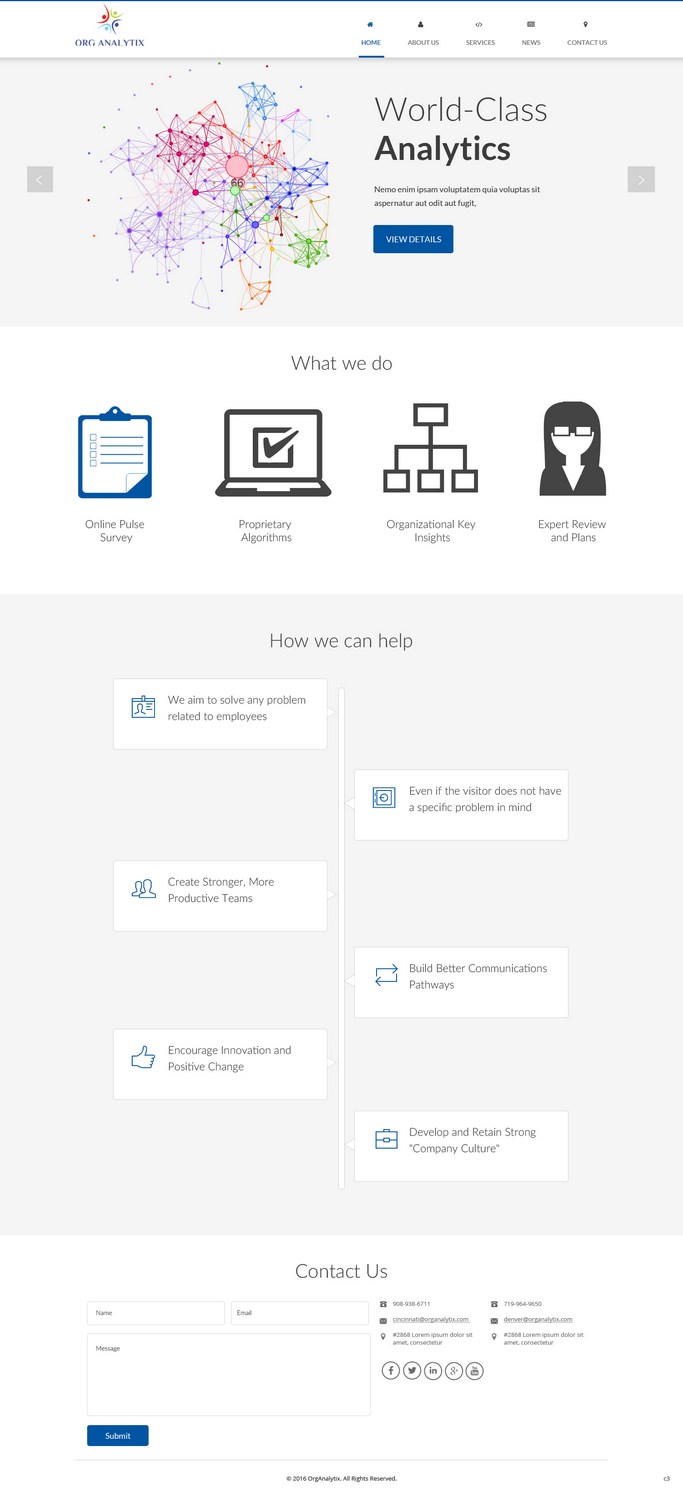 Web Design by pb for OrgAnalytix | Design #12556582