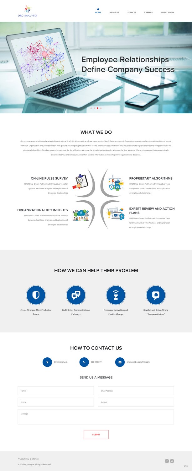 Web Design by pb for OrgAnalytix | Design #12556584