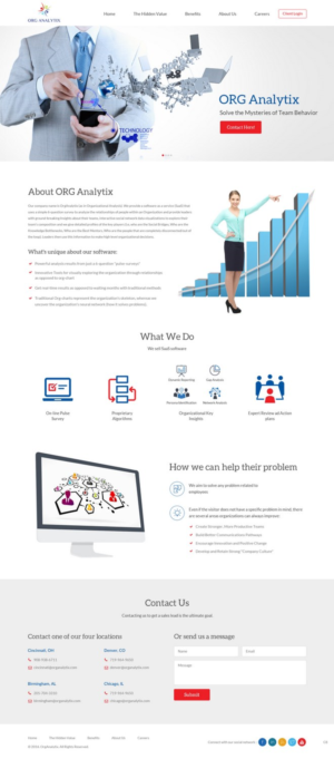 Web Design by pb for OrgAnalytix | Design: #12556585