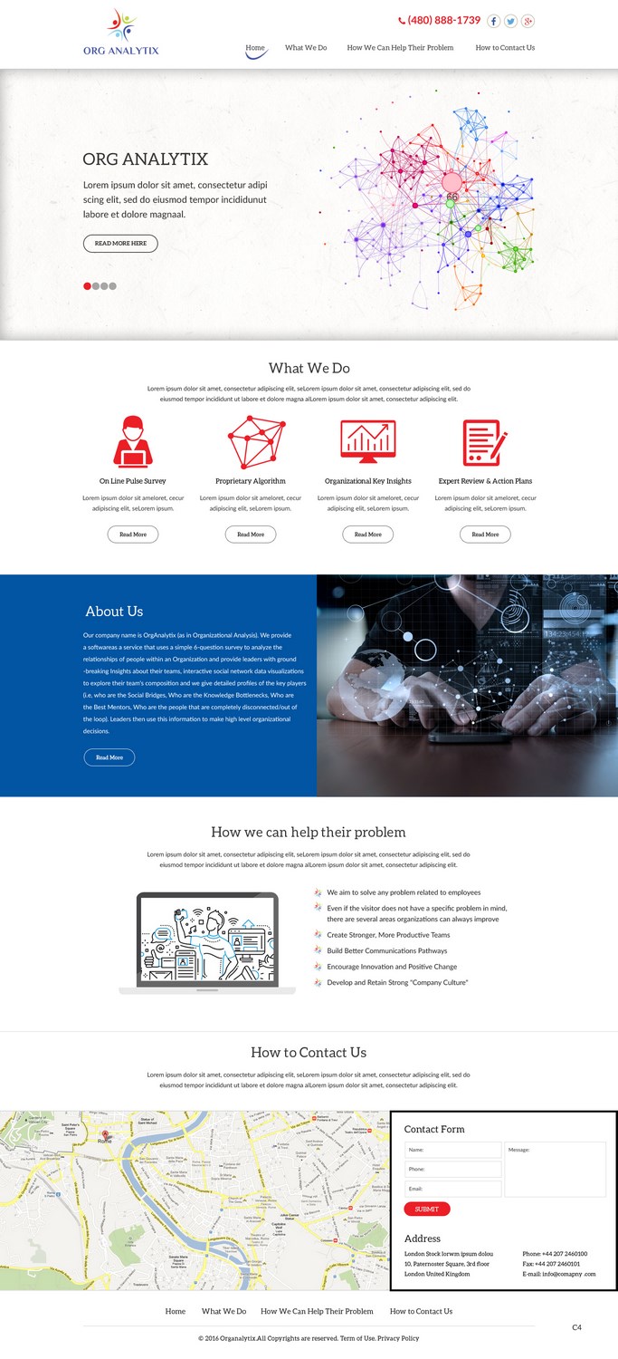 Web Design by pb for OrgAnalytix | Design #12556593
