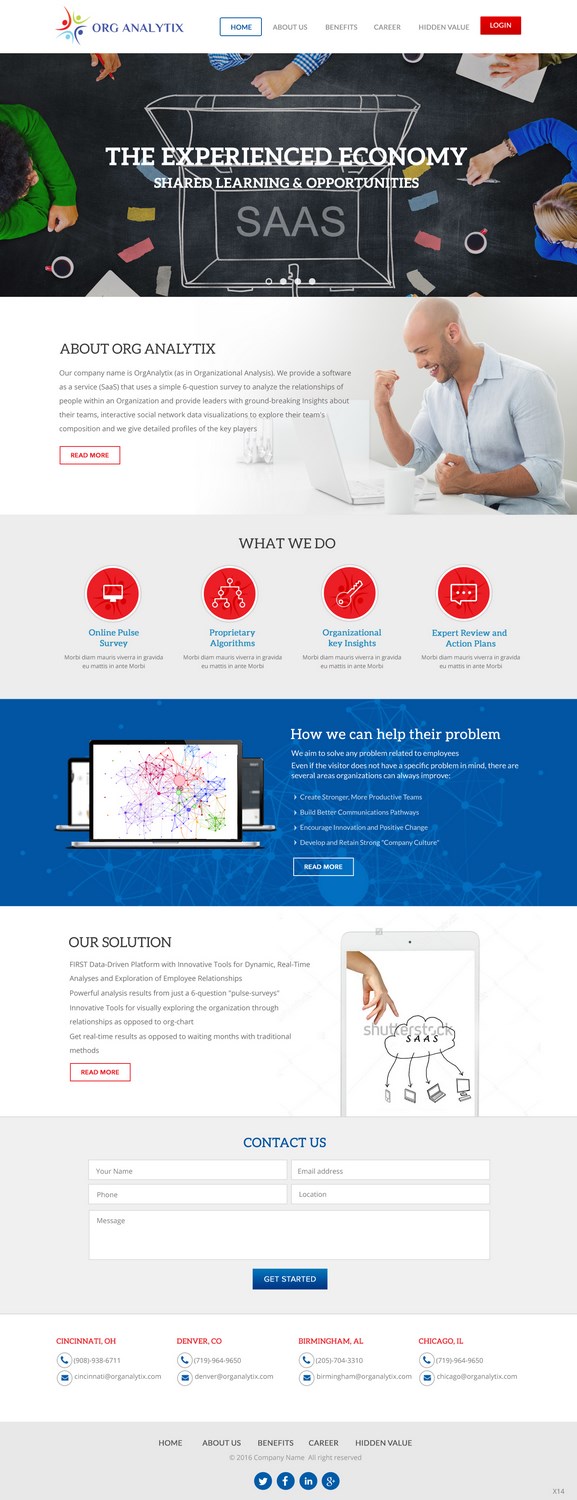 Web Design by pb for OrgAnalytix | Design #12556595