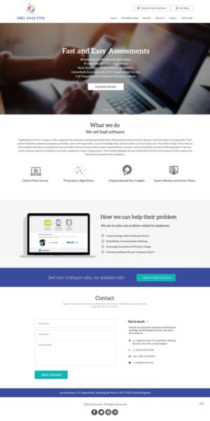 Web Design by pb for OrgAnalytix | Design: #12556596
